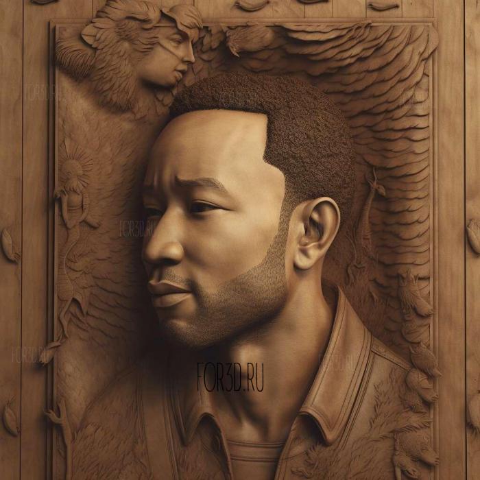 John Legend 3 stl model for CNC